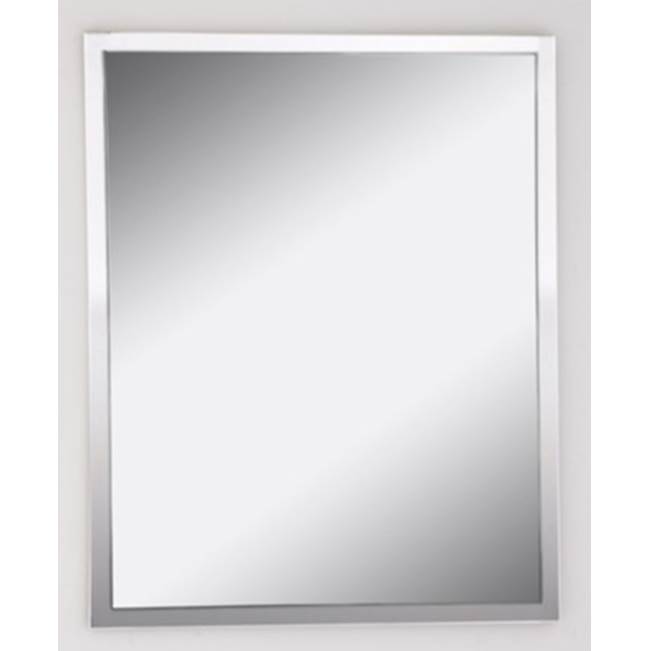 Afina Corporation 30X36 Urban Steel Wall Mirror-Brushed Stainless