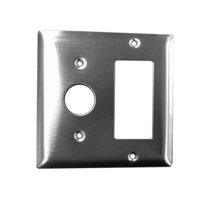 Amba Products Radiant Double Gang Plate - Polished Gold