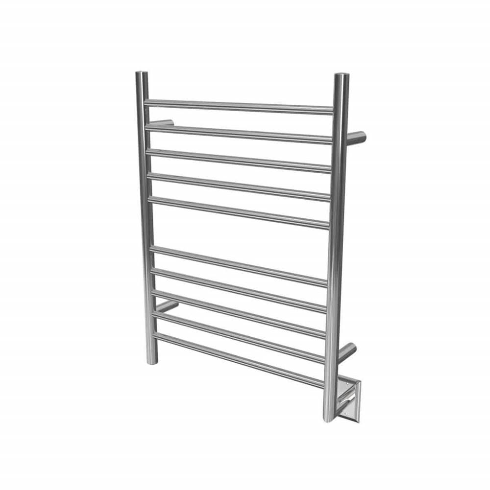 Amba Products Radiant Hardwired (Left Side) Straight 10 Bar Towel Warmer in Polished