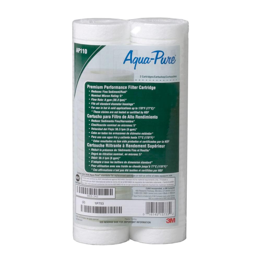 Aqua Pure AP100 Series Whole House Water Filter Drop-in Cartridge AP110-NP, 5620404, Standard, 5 um