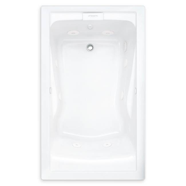 American Standard Evolution® 60 x 36-Inch Deep Soak® Drop-In Bathtub With EverClean® Air Bath System