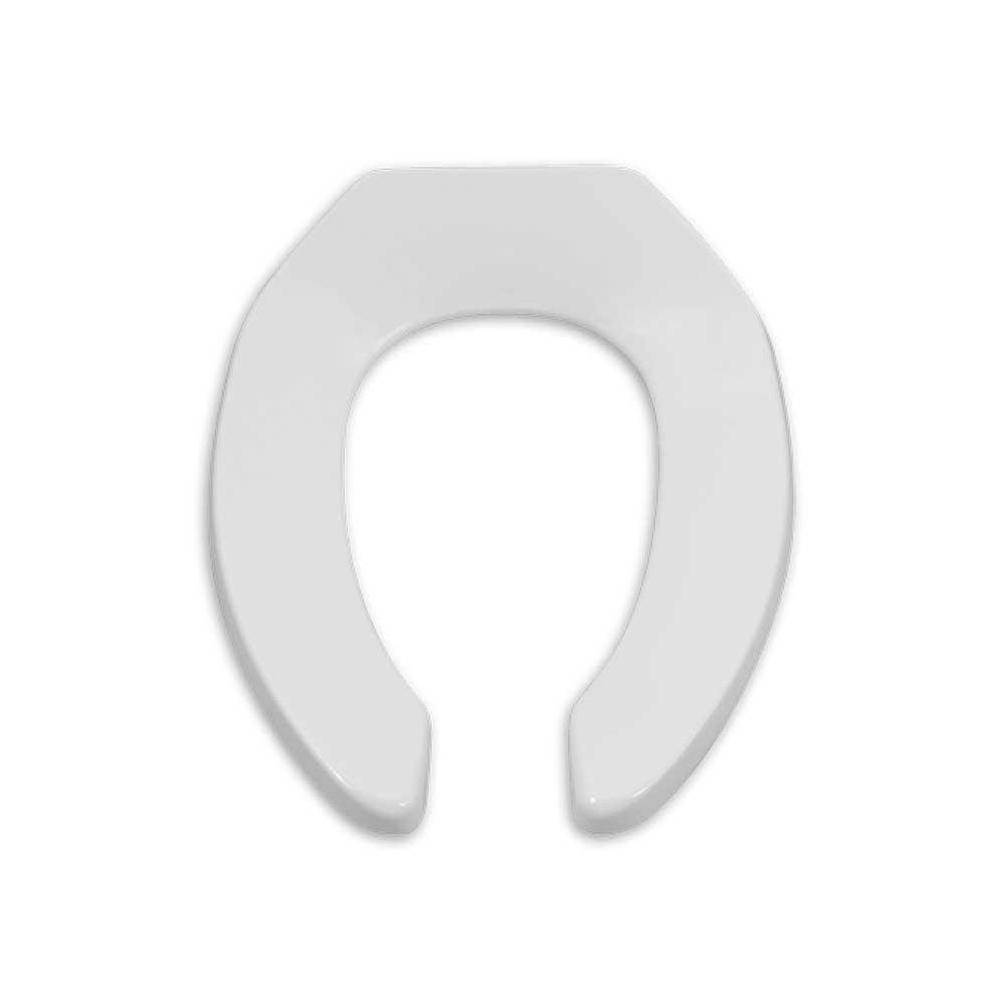 American Standard Commercial Heavy Duty Open Front Elongated Toilet Seat with EverClean® Surface and Self-sustaining Hinges