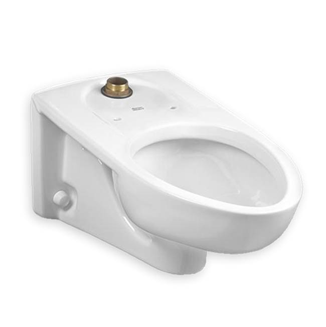 American Standard Afwall® Millennium® 1.1 - 1.6 gpf (4.2 - 6.0 Lpf) Back Spud Elongated Wall-Hung EverClean® Bowl With Bedpan Lugs
