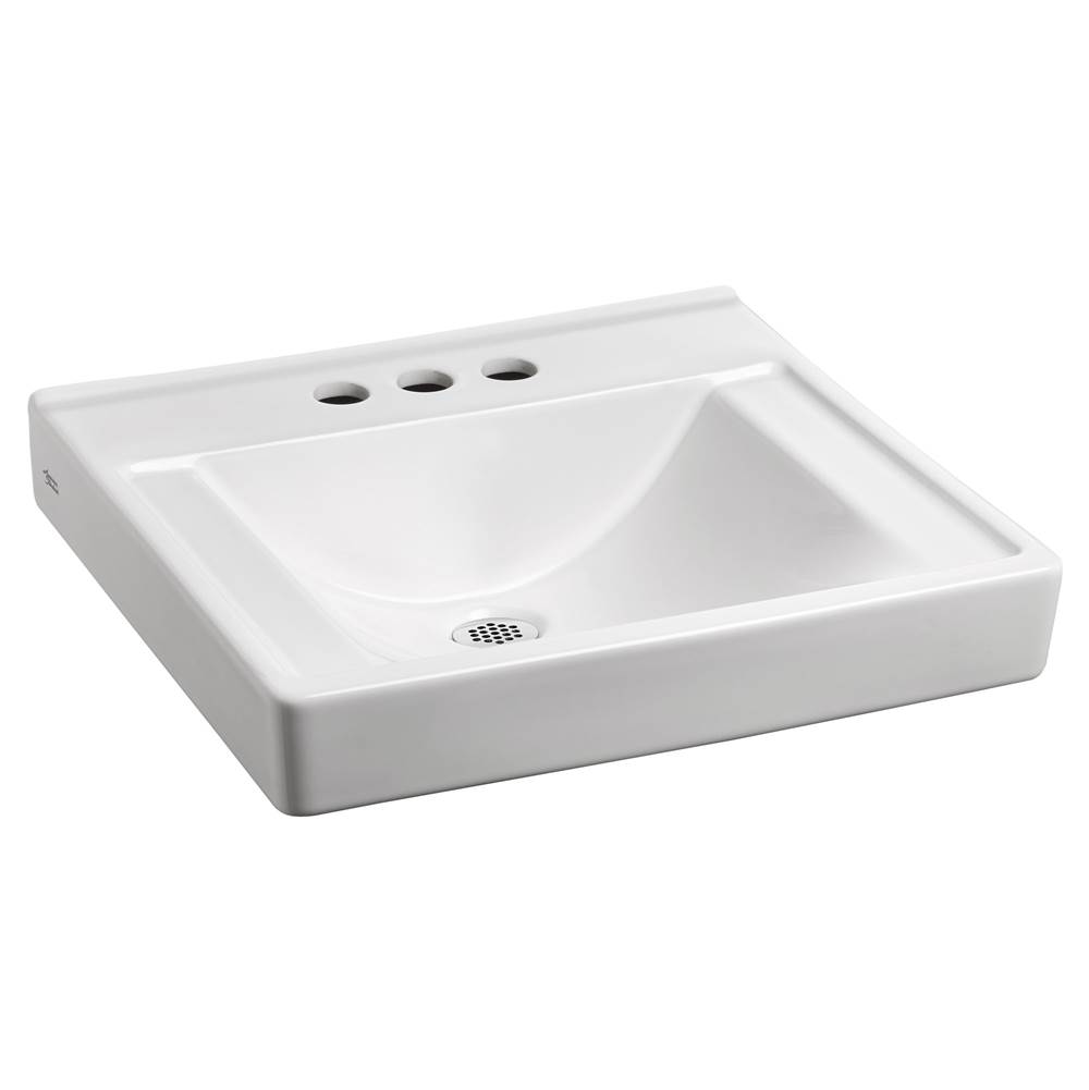 American Standard Decorum® Wall-Hung EverClean® Sink Less Overflow With 4-Inch Centerset