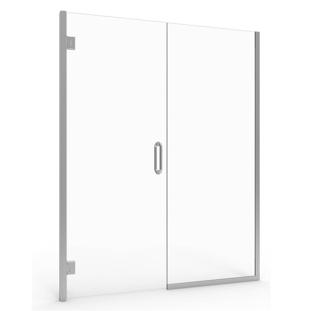 American Standard 72-Inch Height Frameless Shower Door With Panel