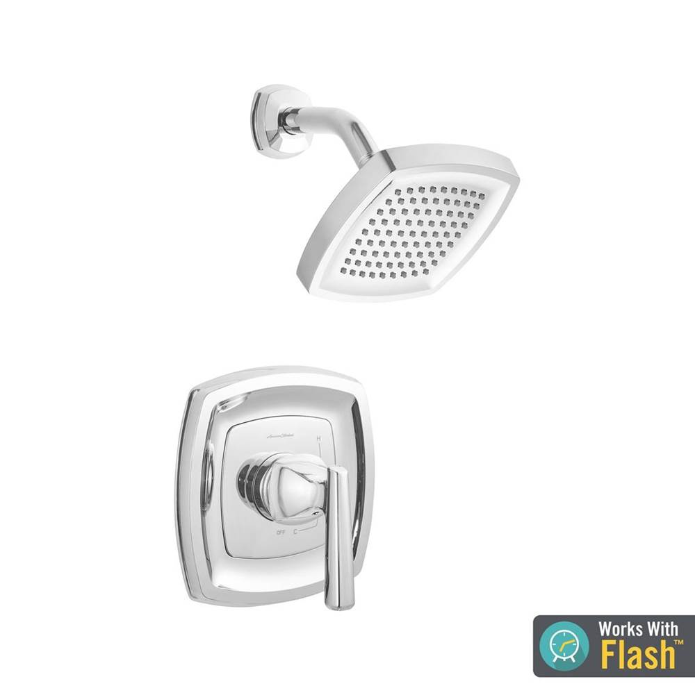 American Standard Edgemere® 1.8 gpm/6.8 L/min Shower Trim Kit With Water-Saving Showerhead, Double Ceramic Pressure Balance Cartridge With Lever Handle
