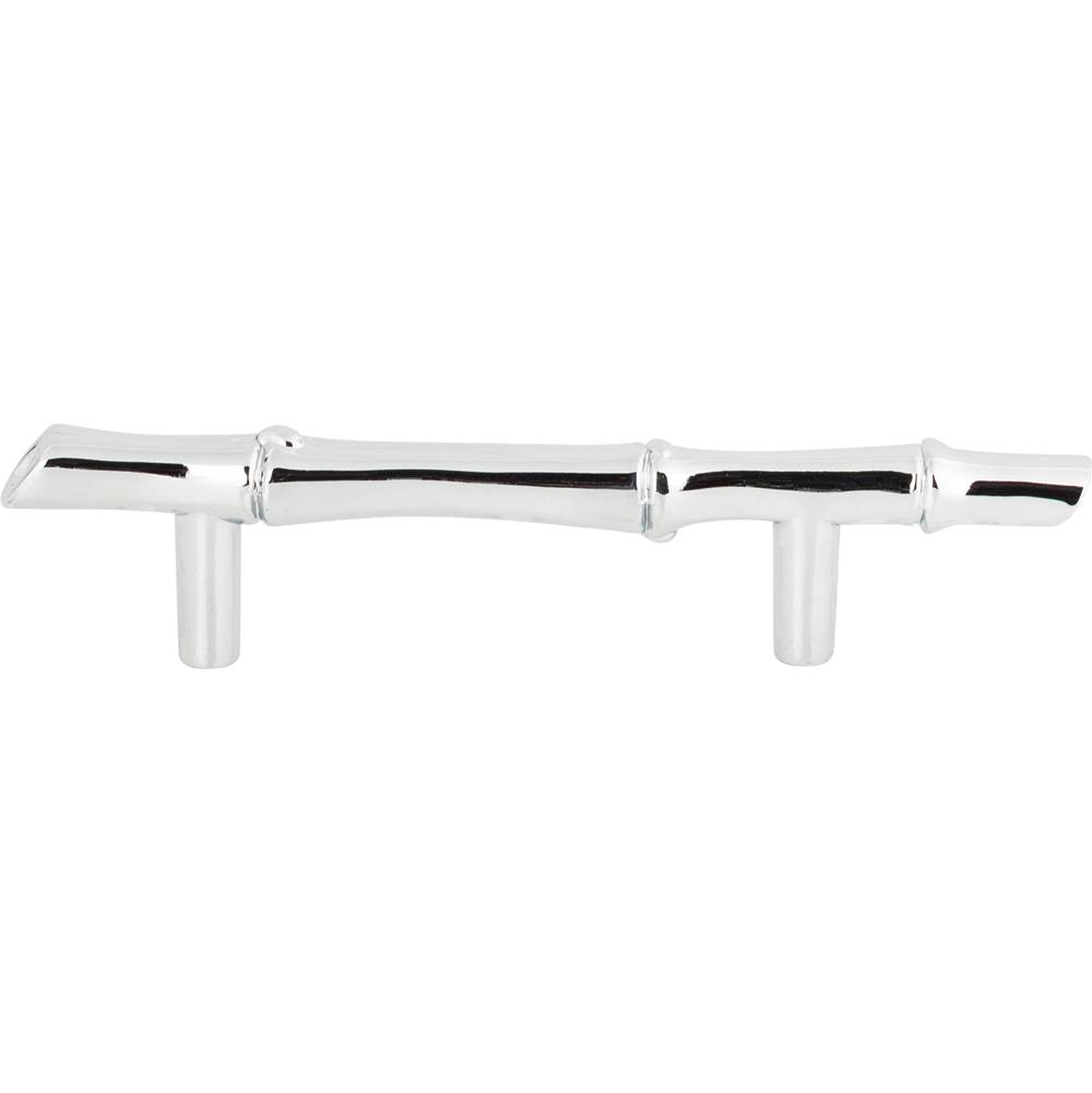Atlas Bamboo Pull 3 Inch (c-c) Polished Chrome
