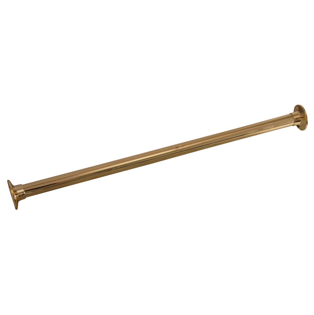 Barclay 36'' Straight Shower Rod,Polished Brass