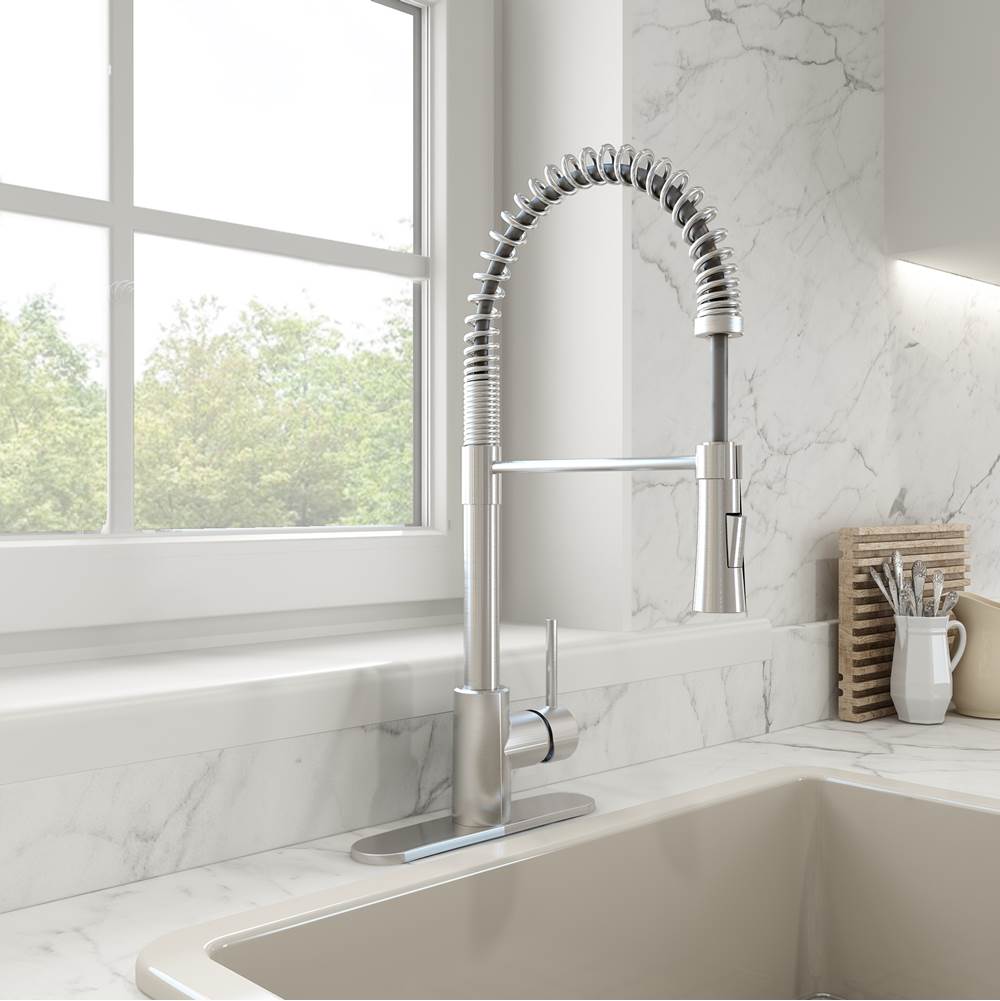 BOCCHI Livenza 2.0 Pull-Down Kitchen Faucet in Stainless Steel