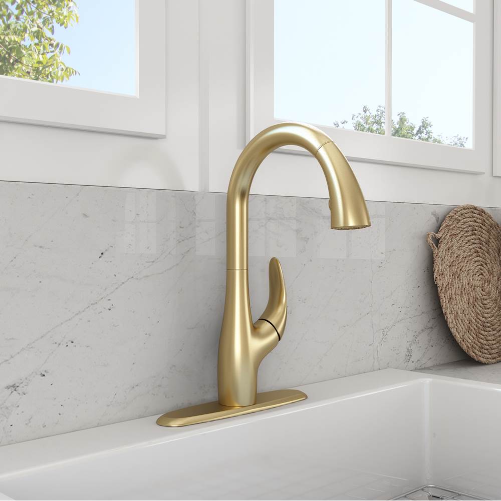 BOCCHI Pagano 2.0 Pull-Down Kitchen Faucet in Brushed Gold