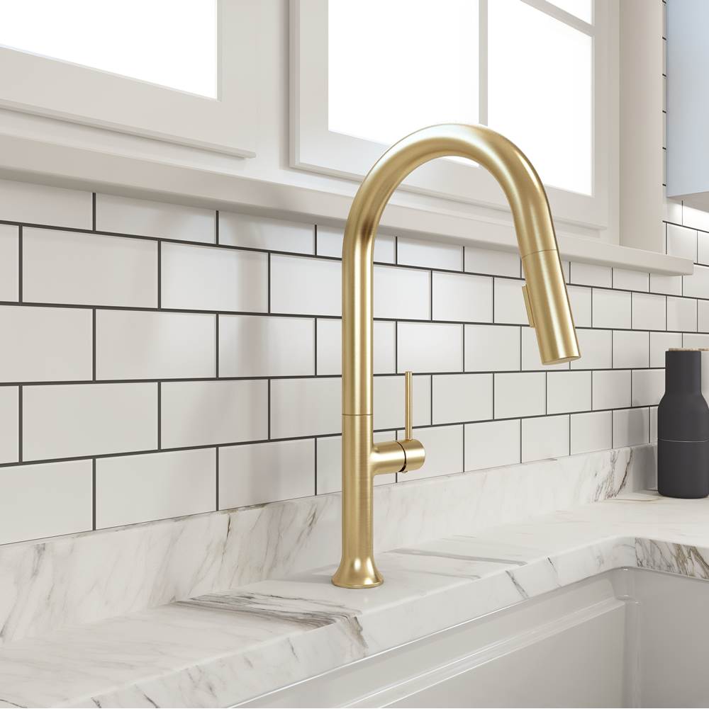 BOCCHI Tronto 2.0 Pull-Down Kitchen Faucet in Brushed Gold