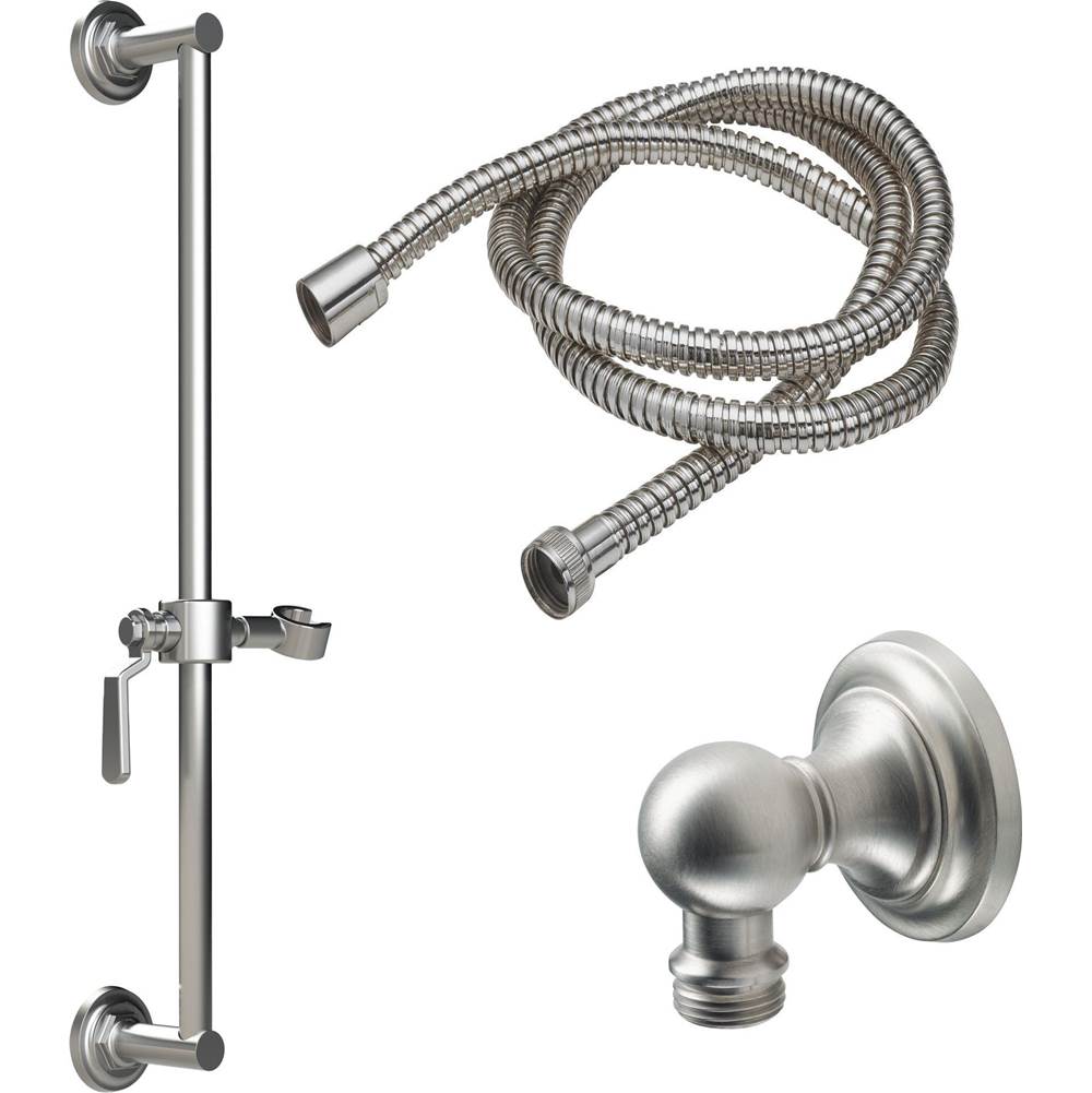 California Faucets Slide Bar Handshower Kit - Lever Handle with Concave Base