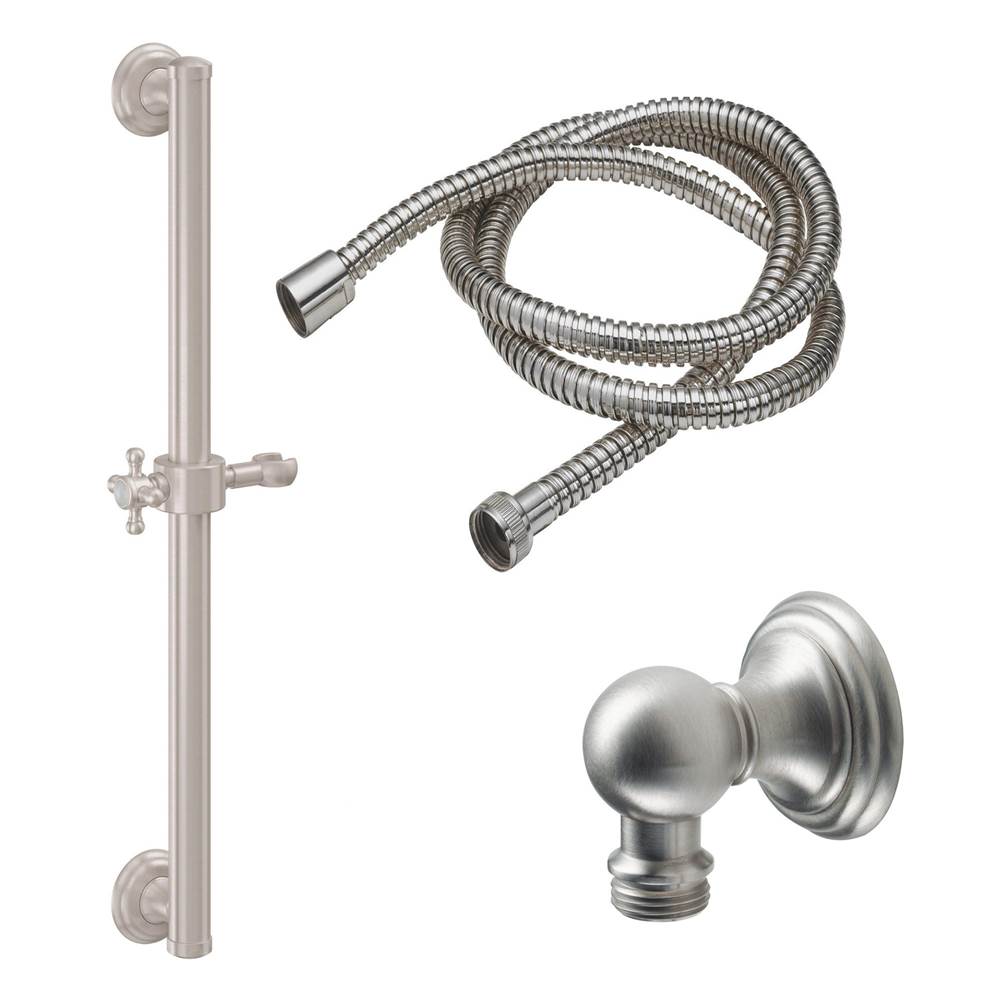 California Faucets 30'' Grab Bar Handshower Kit - Cross Handle with Line Base