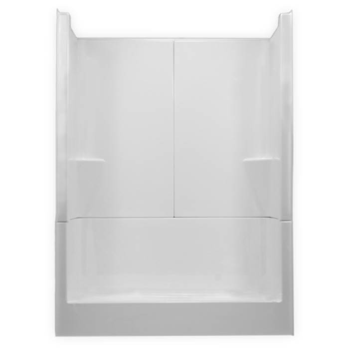 Clarion Bathware 60'' 3-Piece Shower W/ 7'' Threshold And Molded Seat - Left Or Right Hand Drain