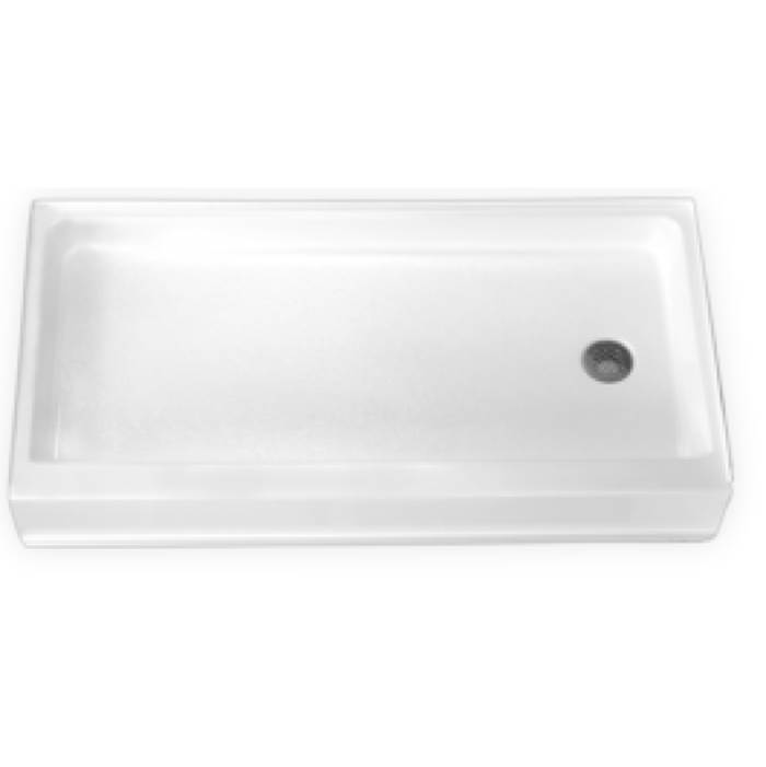 Clarion Bathware 60'' X 30'' Shower Base W/ 6'' Threshold - Left Or Right Hand Drain