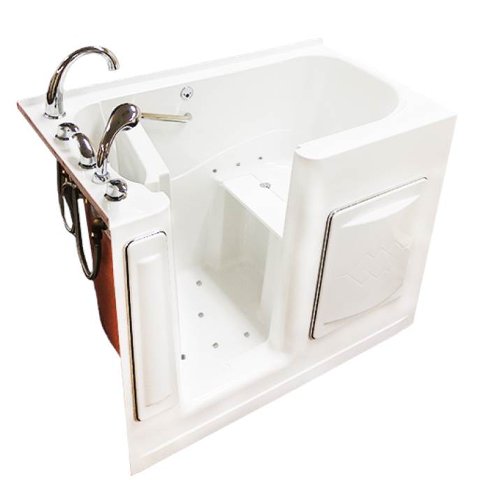 Clarion Bathware 50 3/4'' X 29 1/2'' Walk-In Hydrotherapy Bathtub - W/ Heated Seat