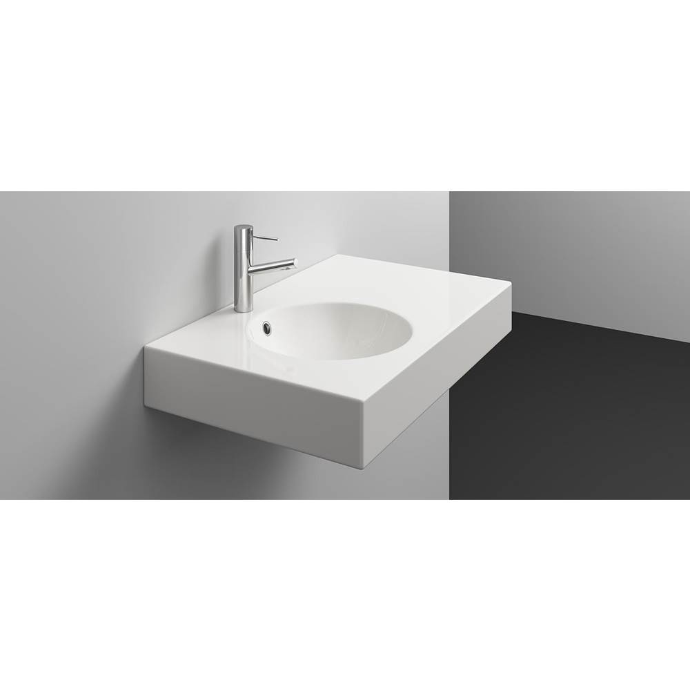 Schmidlin Orbis Wall-Mount With Faucet Hole And Overflow Hole Washbasin