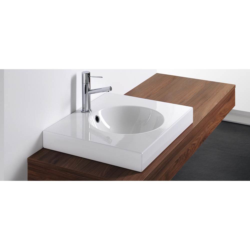 Schmidlin Orbis Counter-Top With Faucet Hole And Overflow Hole Washbasin