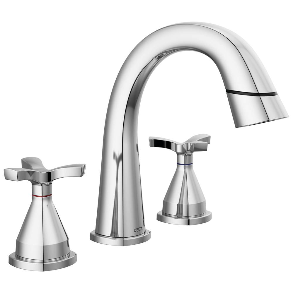 Delta Faucet Stryke® Two Handle Widespread Pull Down Bathroom Faucet