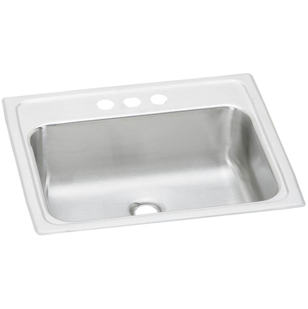 Elkay Celebrity Stainless Steel 19'' x 17'' x 6-1/8'', 3-Hole Single Bowl Drop-in Bathroom Sink