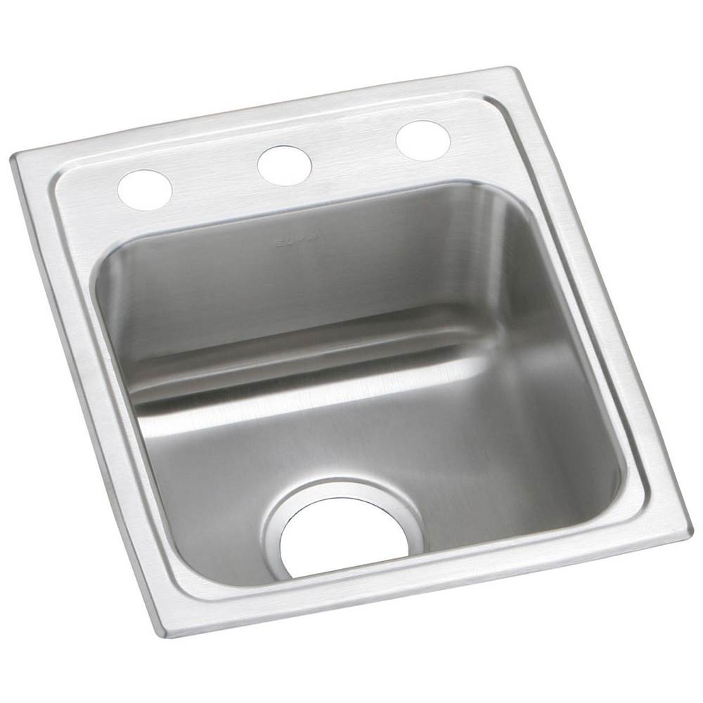 Elkay Celebrity Stainless Steel 15'' x 17-1/2'' x 7-1/8'', Single Bowl Drop-in Bar Sink