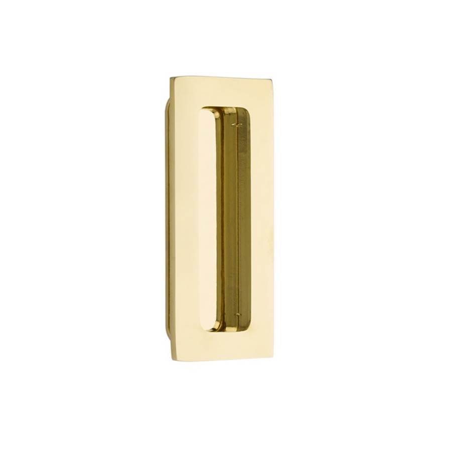 Emtek Brass Modern Rectangular Flush Pull 4'', US3