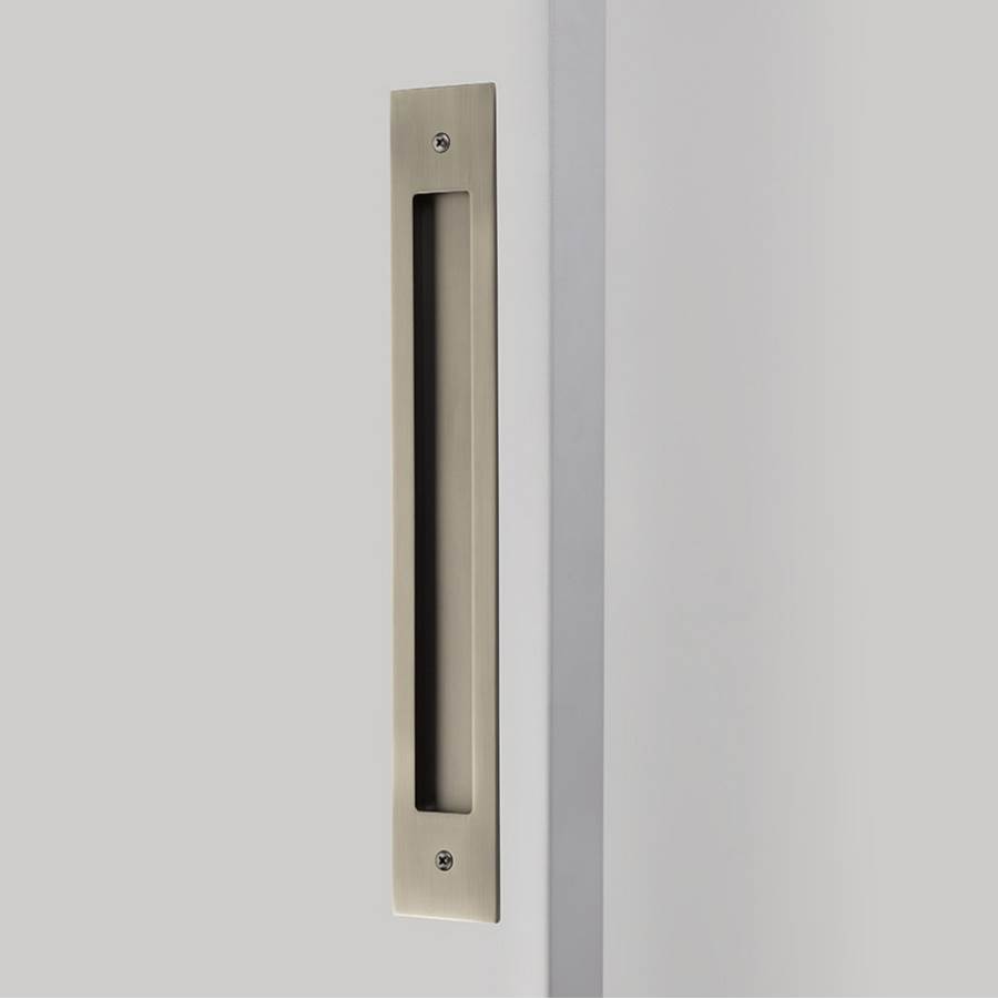 Emtek Modern Rectangular Flush Pull for Door Pull, 8'' C-C, US15A