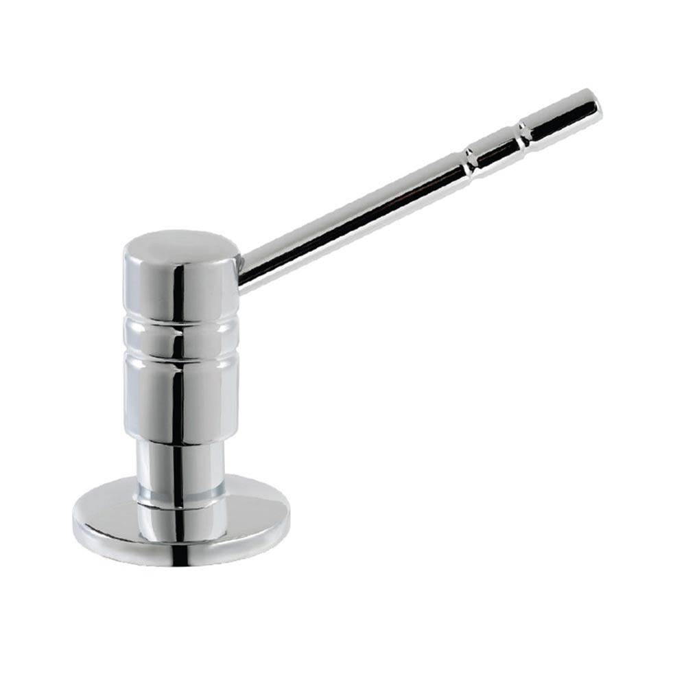 Hamat Soap Dispenser with Pump and Bottle in Polished Nickel