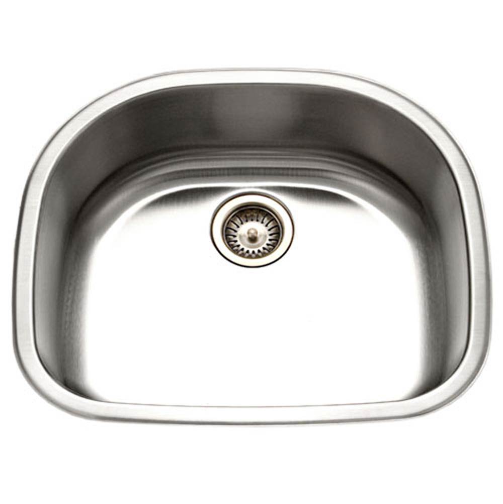 Hamat Undermount Stainless Steel Single D Bowl Kitchen Sink