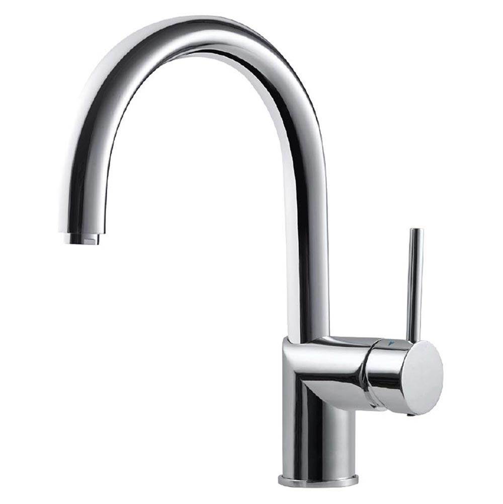 Hamat Bar Faucet with High Rotating Spout in Polished Chrome