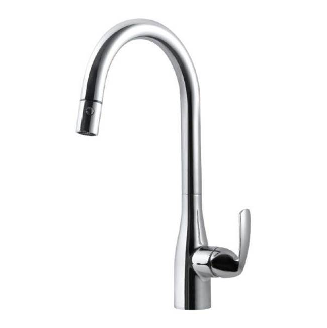 Hamat Dual Function Pull Down Kitchen Faucet in Polished Chrome