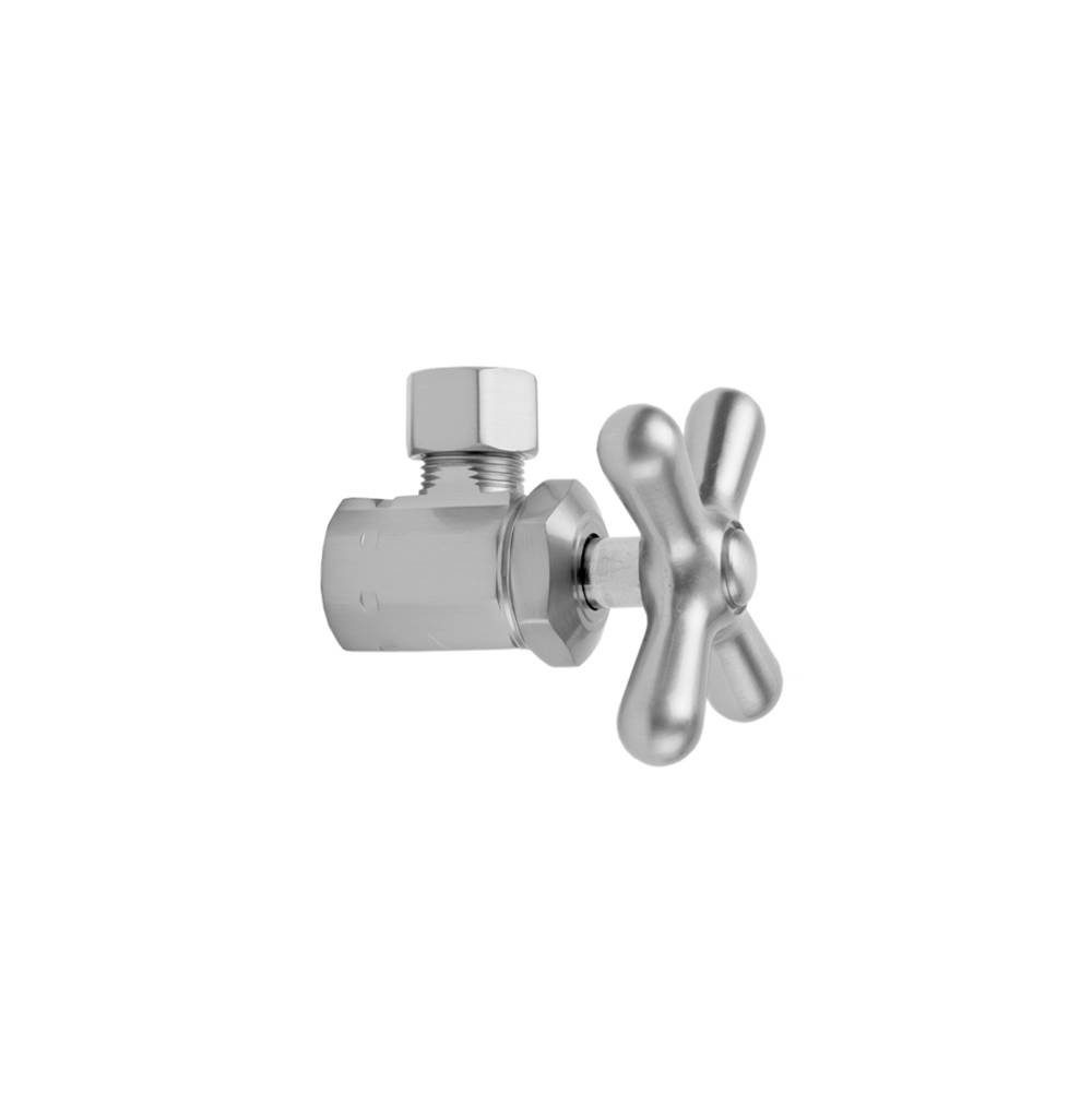 Jaclo Multi Turn Angle Pattern 1/2'' IPS x 3/8'' O.D. Supply Valve with Cross Handle