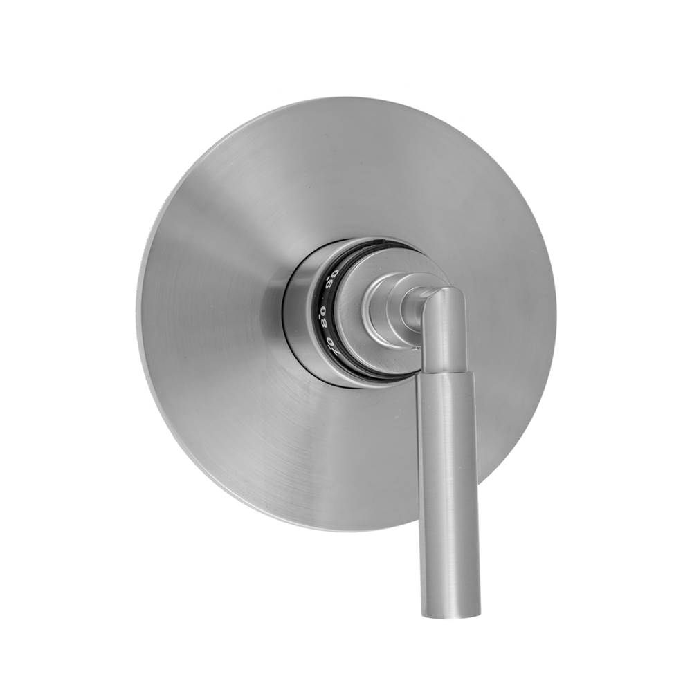 Jaclo Round Plate With Contempo Hub Base Lever Handle Trim For Thermostatic Valves (J-TH34 & J-TH12)