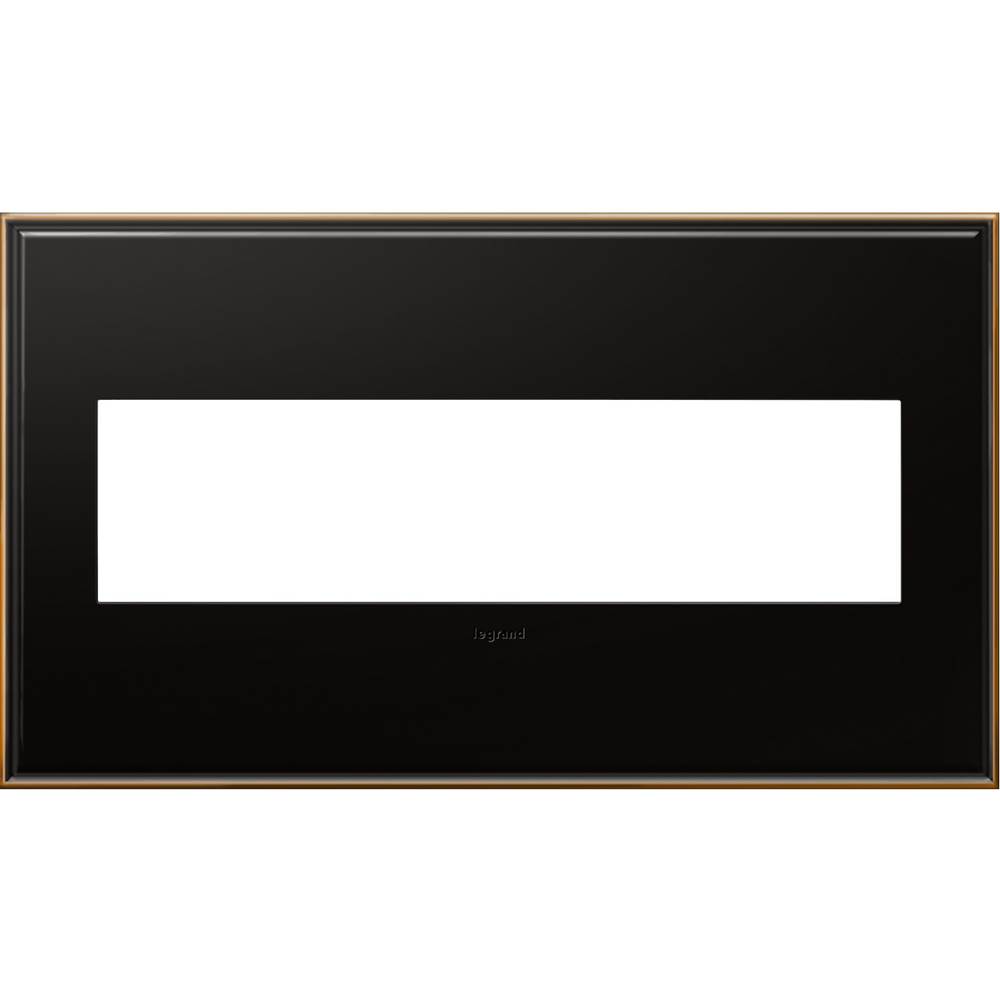 Legrand Oil-Rubbed Bronze, 4-Gang Wall Plate