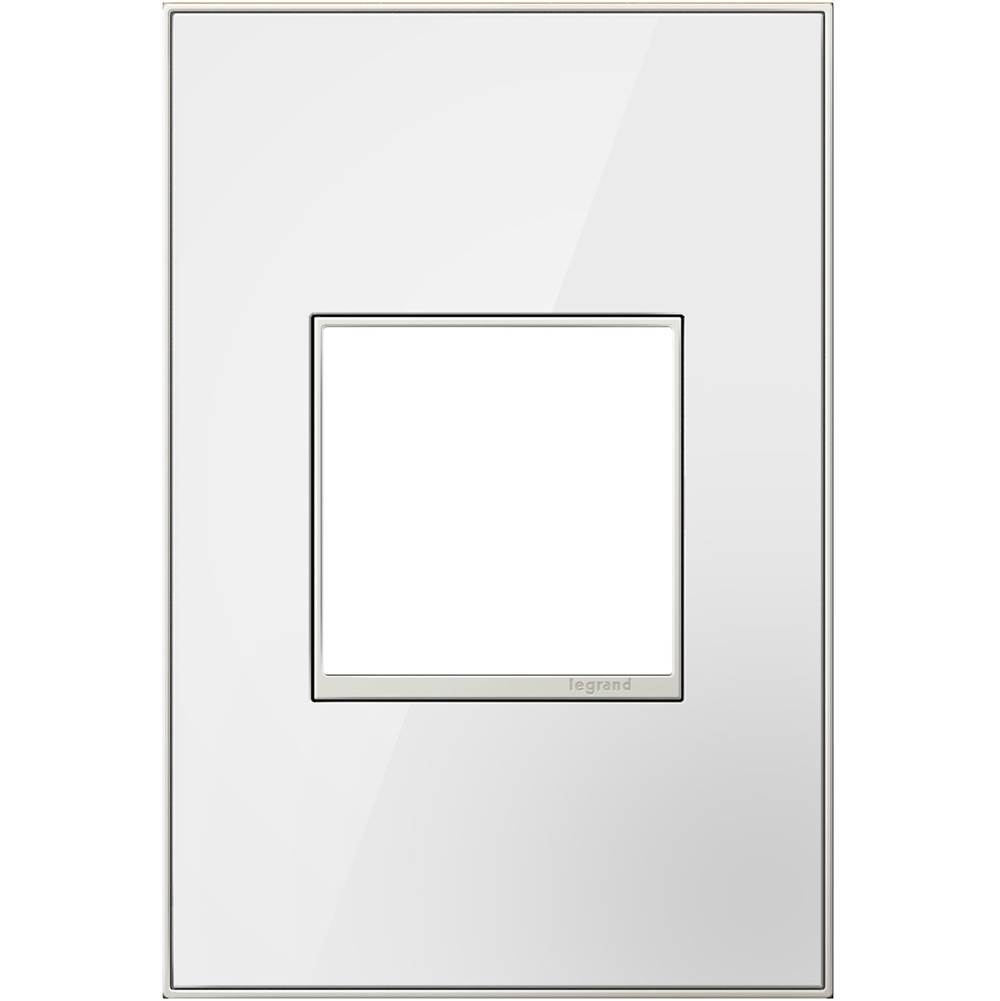 Legrand Mirror White-on-White,  1-Gang Wall Plate
