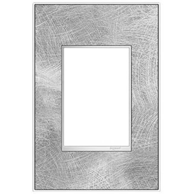 Legrand Spiraled Stainless, 1-Gang plus Wall Plate