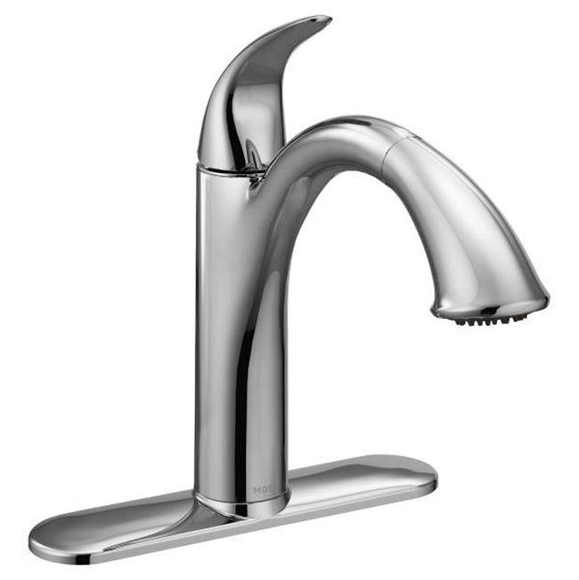 Moen Chrome one-handle pullout kitchen faucet