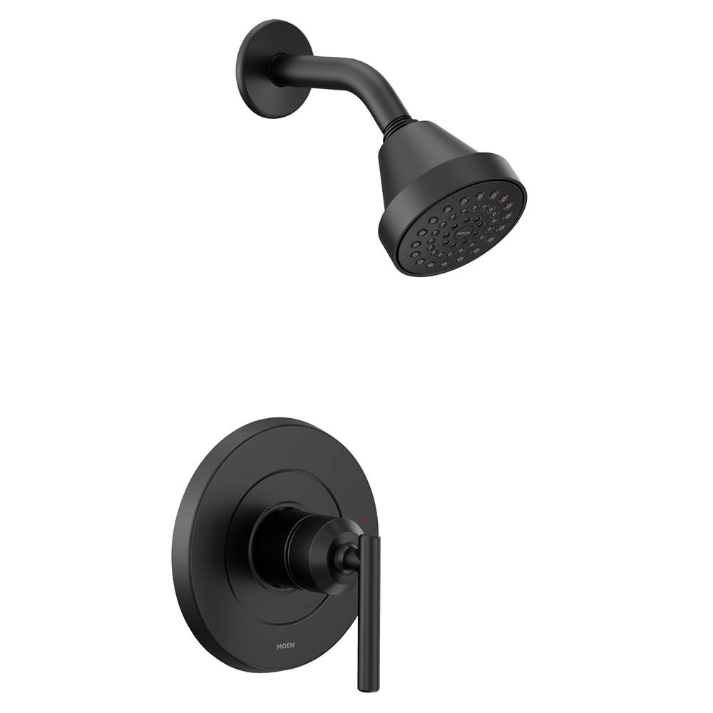 Moen Gibson M-CORE 2-Series Eco Performance 1-Handle Shower Trim Kit in Matte Black (Valve Sold Separately)