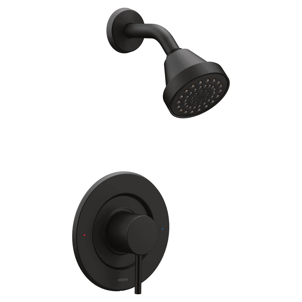 Moen Align Single-Handle Posi-Temp Shower Faucet Trim Kit in Matte Black (Valve Sold Separately)
