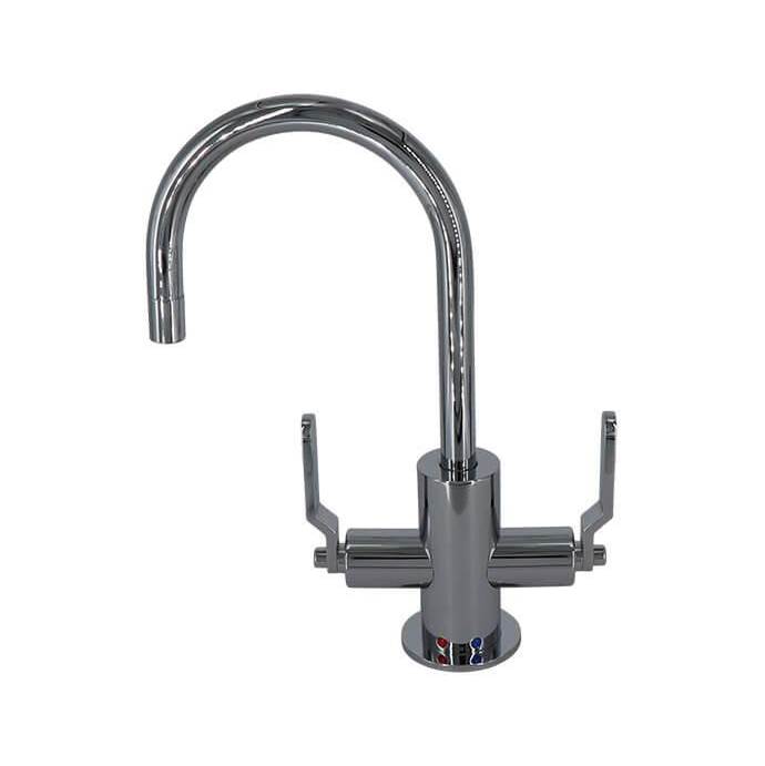 Mountain Plumbing Hot & Cold Water Faucet with Contemporary Round Body & Industrial Lever Handles