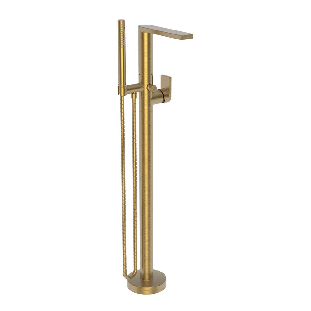 Newport Brass Exposed Tub and Hand Shower Set - Free Standing