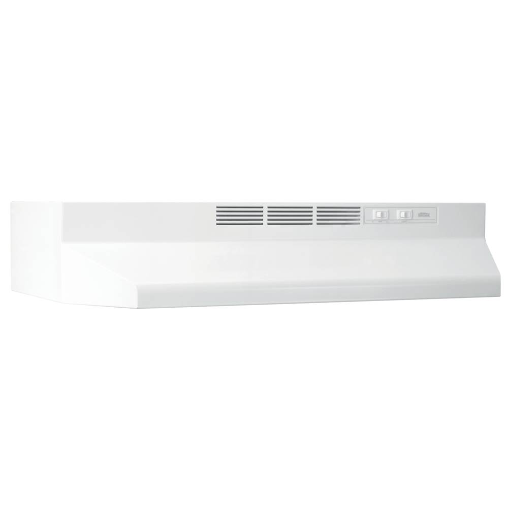 Broan Nutone 24-Inch Ductless Under-Cabinet Range Hood w/ Easy Install System, White
