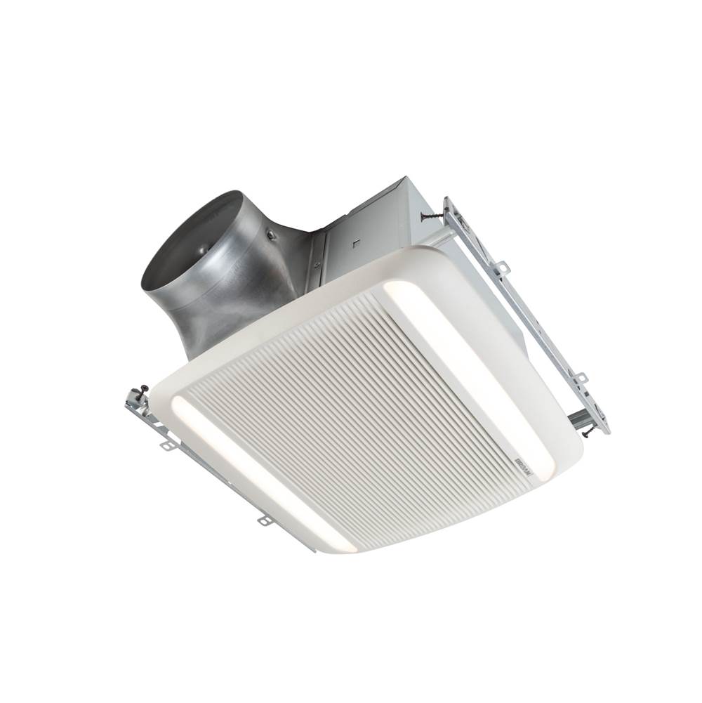 Broan Nutone ULTRA GREEN ZB Series 80 CFM Multi-Speed Ceiling Bathroom Exhaust Fan with LED Light, ENERGY STAR*