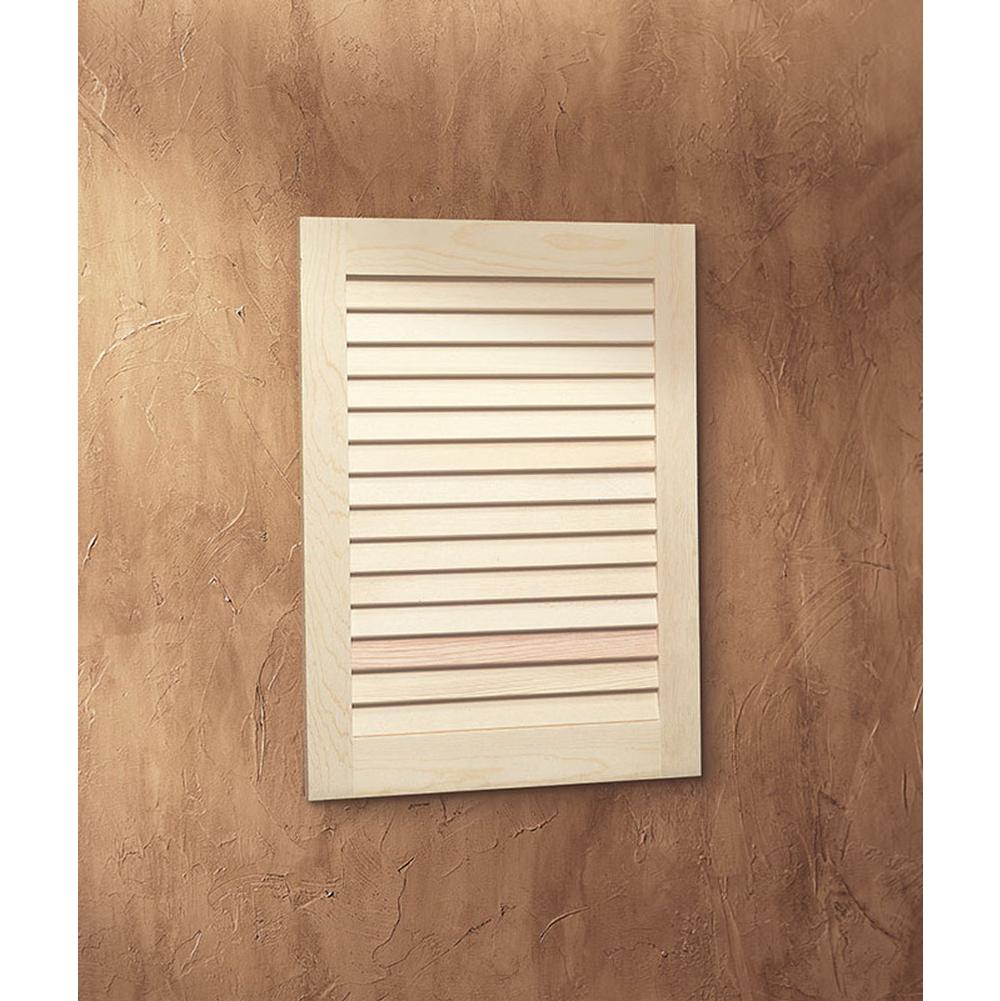 Jensen Medicine Cabinets LOUVER DOOR 1DR 16X22 UNF HY/ST PC OVER PACK
