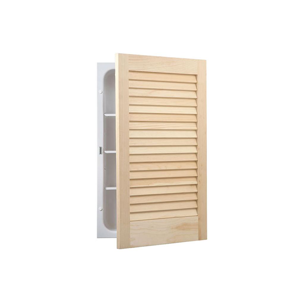 Jensen Medicine Cabinets LOUVER DOOR 1DR 16X26 UNF HY/ST ST OVER PACK