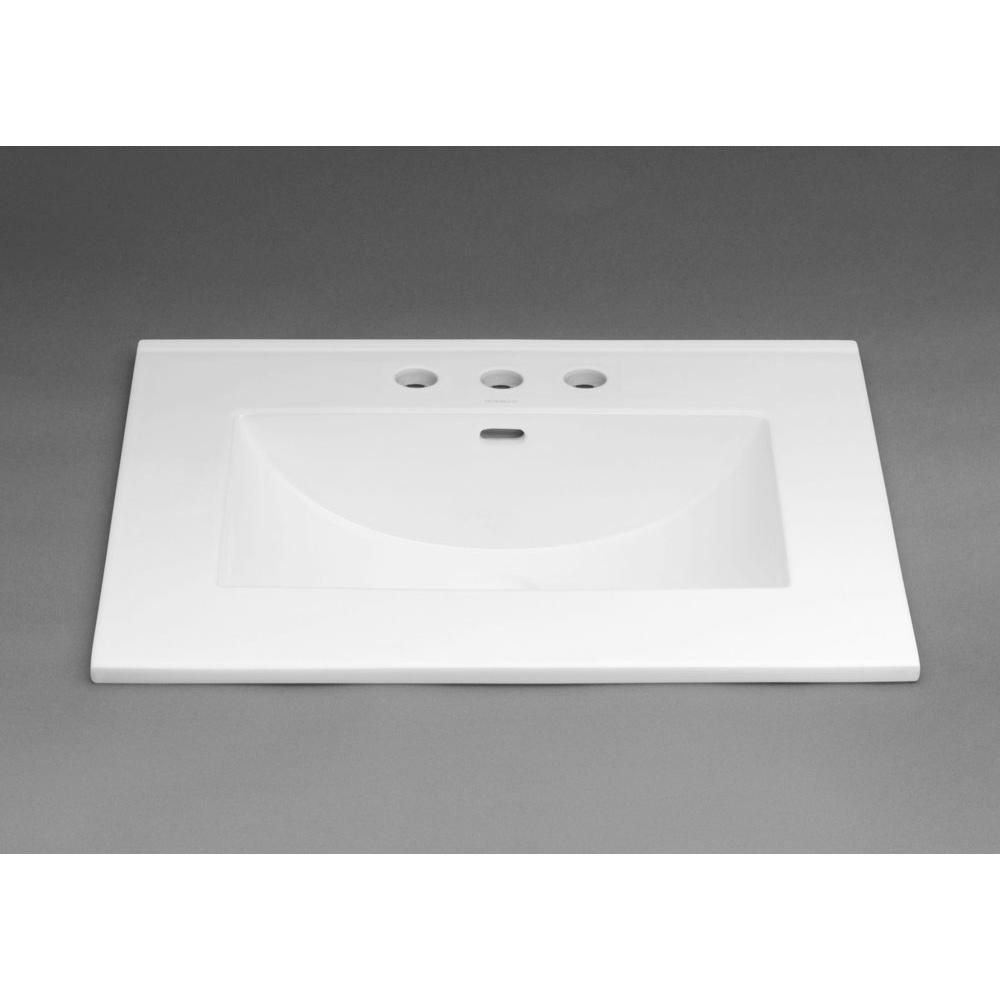 Ronbow 31'' Kara™ Ceramic Sinktop with 8'' Widespread Faucet Hole in White