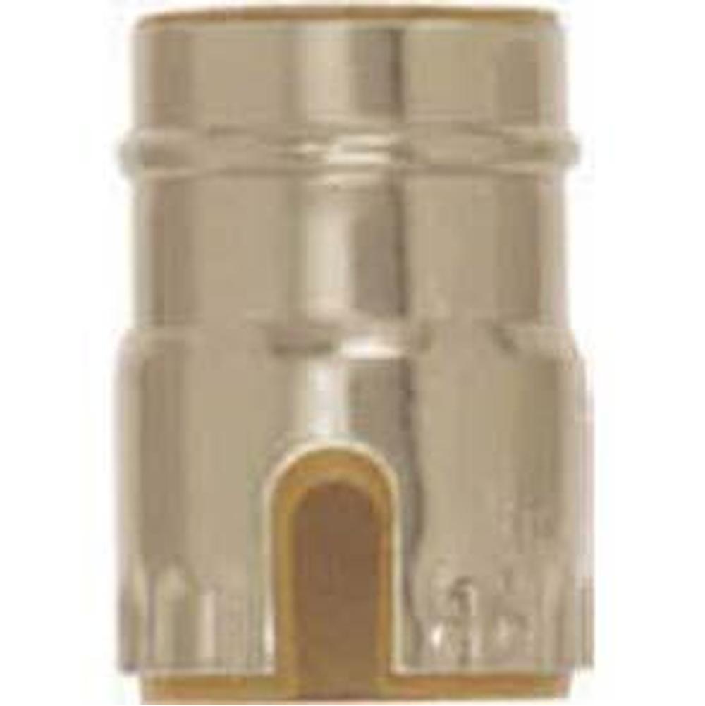 Satco Polished Brass Solid Brass Metal Shell For