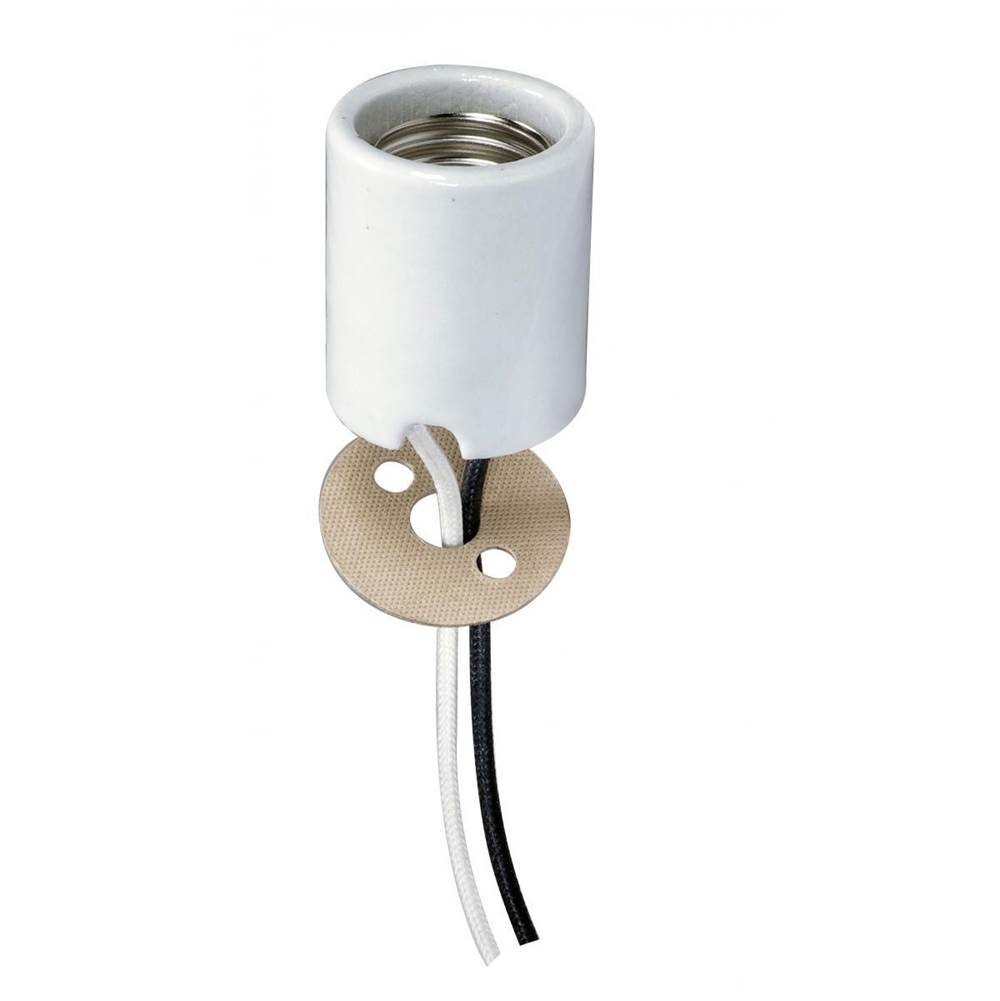 Satco 4 kV Keyless Porcelain Socket with 2 Wire