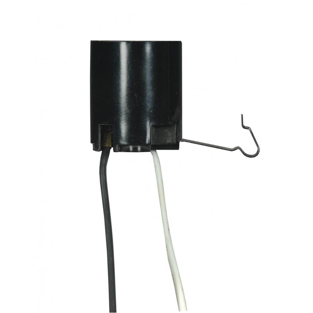 Satco Black Medium Base Phenolic Socket