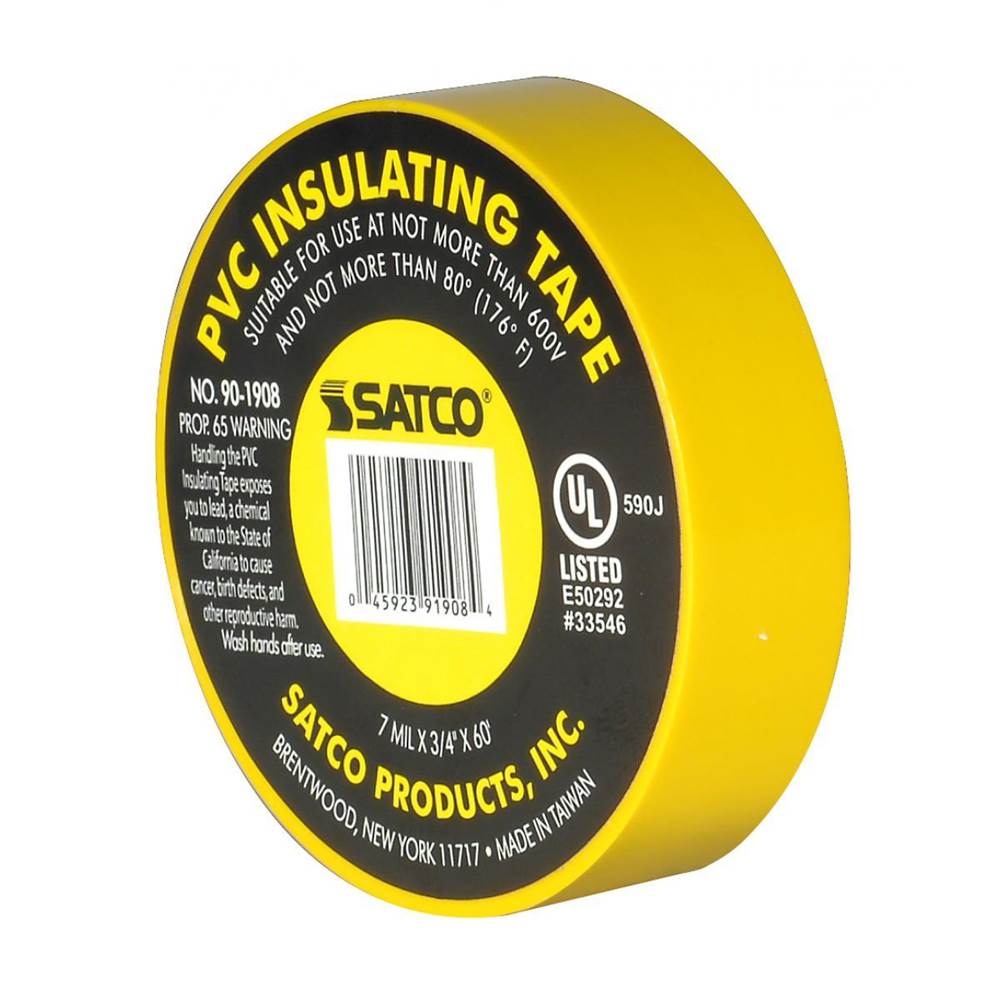 Satco Yellow Elec Tape 60 Ft. 3/4''